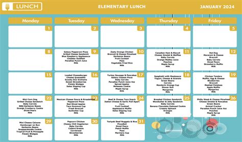 Fwcs Lunch Menu