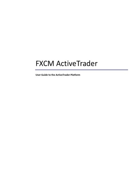 Read Fxcm User Guide 