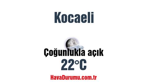 günlük hava durumu Kocaeli Dilovası, Hava durumu 30 günlük Dilovası tahmini Meteoroloji bilgisi aşağıda sunulmaktadır.