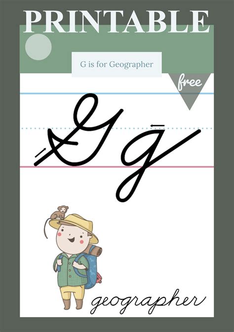 G In Cursive Writing Tips And Techniques For Writing Letter G - Writing Letter G