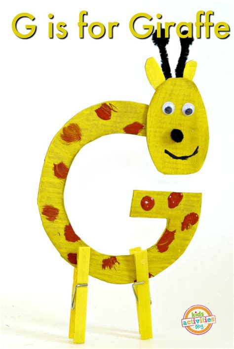 G Is For Giraffe Craft Preschool G Craft Giraffe Activity For Preschool - Giraffe Activity For Preschool