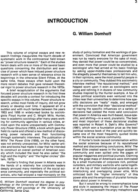g william domhoff biography examples