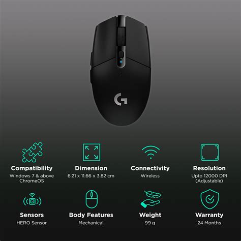g304 | Chut Logitech G304 LIGHTSPEED Wireless Mu Trng