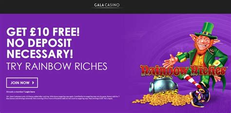 gala casino 10 pound free