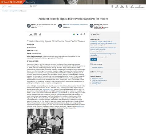 gale biography and contextualization