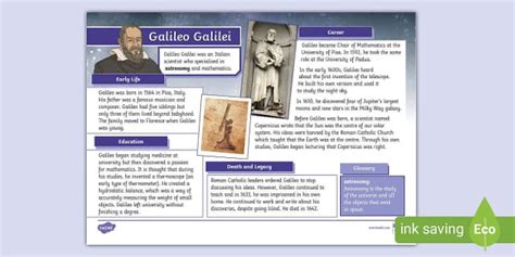 galileo biography ks2