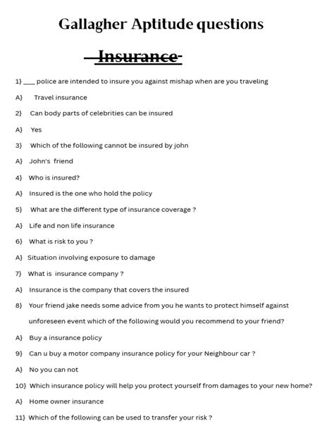 Gallagher Aptitude Test