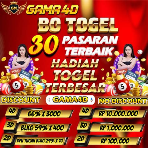 GAMA4D MAXWIN - Daftar 7 Situs Toto Slot Terbaik Dengan Bonus Tanpa Batas !!