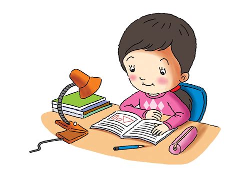 gambar anak belajar di rumah