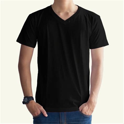 Gambar Baju Hitam Polos  Jual House Of Cuff Kaos Polos Pria Premium - Gambar Baju Hitam Polos