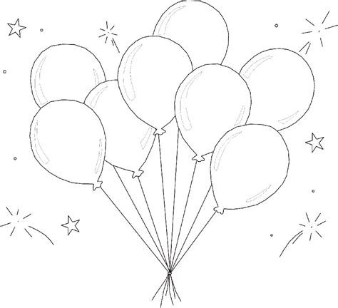 gambar balon hitam putih
