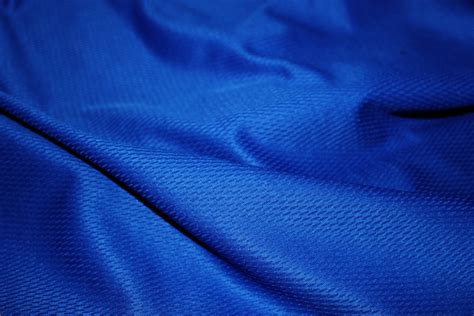 Gambar Garis Pakaian Bahan Tekstil Bertautan Baju Kaos Bahan Warna Biru - Bahan Warna Biru