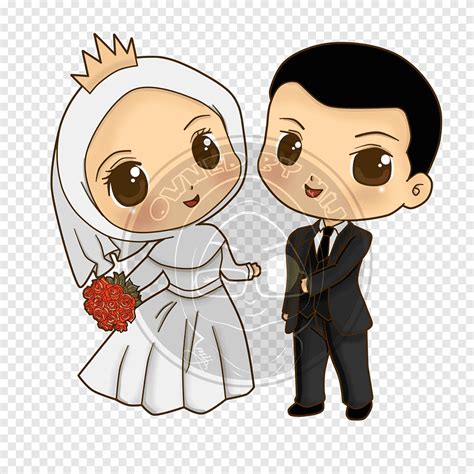 gambar kartun pernikahan