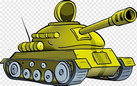 gambar mobil tank kartun