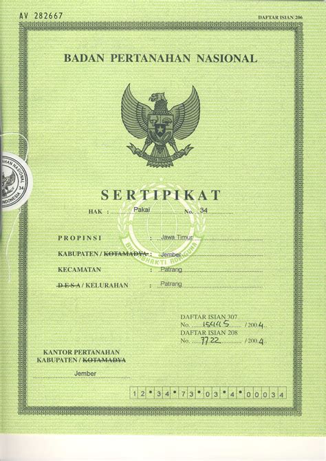 gambar sertifikat rumah