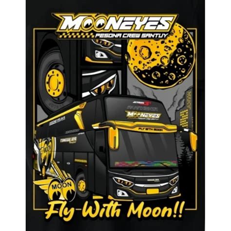 gambar stiker bus mooneyes