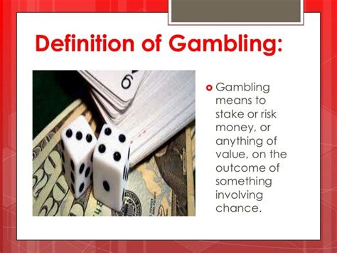 gambling definition deutsch