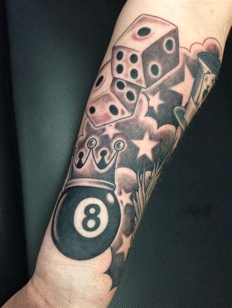 gambling hand tattoo