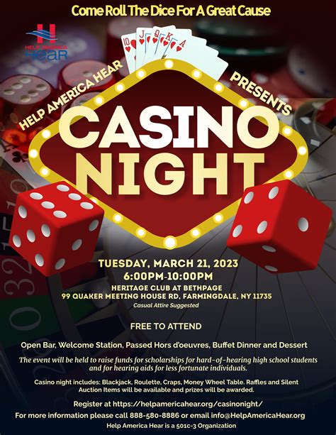 gambling night fundraiser oheq