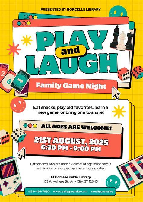 game night flyer templates