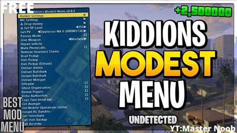 game online mod menu