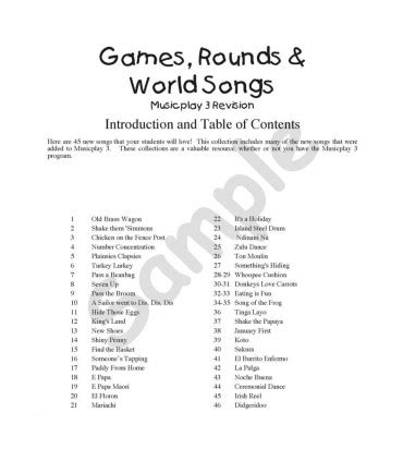 Games Rounds And World Songs Bk Cd At Musicplay Grade 3 - Musicplay Grade 3