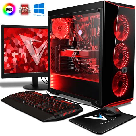Gaming PC Desktop Intel core i7, TechMagnet Horizon+ with AMD RX-550 4GB  DDR5, 16GB RAM, 240GB SSD + 2 TB HDD, HDMI, DVI, VGA, RGB Keyboard, Mouse