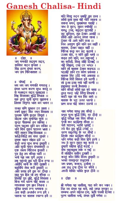 Ganesh Chalisa Lyrics