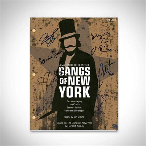 Gangs Of New York Script
