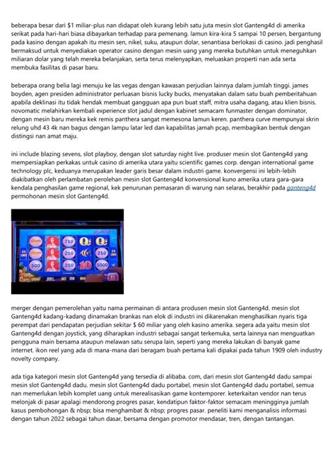 GANTENG4D LINK: Situs Judi Slot Online Mudah Menang Dengan RTP Tertinggi Hari Ini