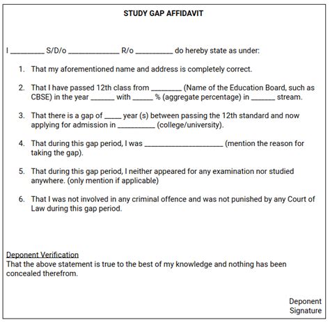 Gap Certificate Format