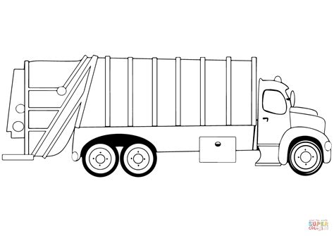 Garbage Truck Coloring Page   Most Popular Coloring Pages To Print Garbage Truck - Garbage Truck Coloring Page
