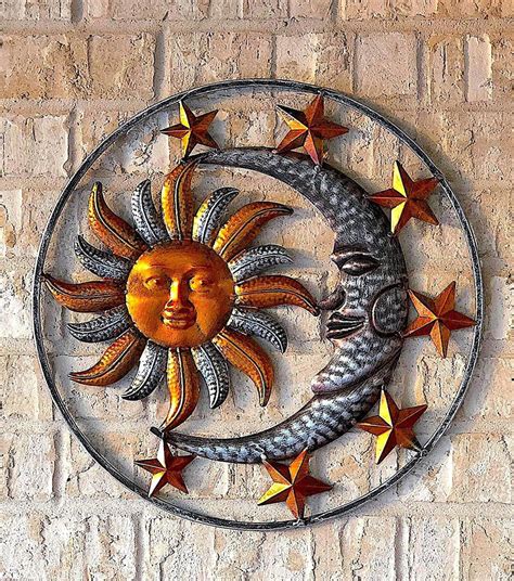 Garden Art Sun Moon Clip
