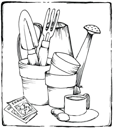 Garden Tools Coloring Pages   Free Printable Garden Coloring Pages For Kids - Garden Tools Coloring Pages