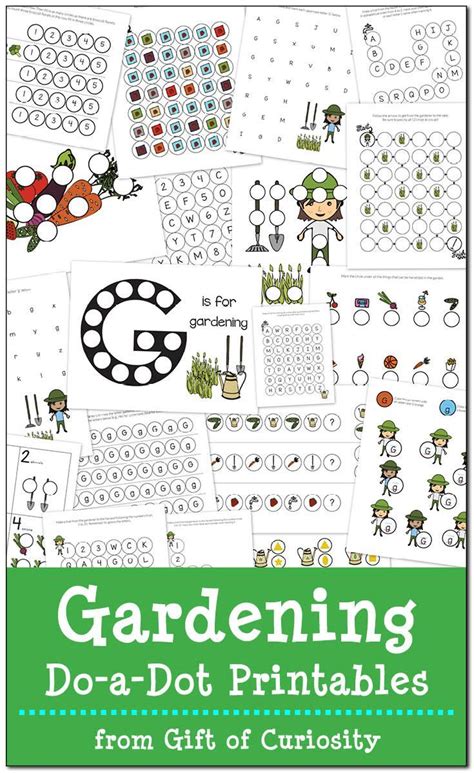 Gardening Do A Dot Printables Free Gift Of Do A Dot Flowers - Do A Dot Flowers