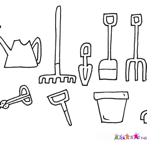 Gardening Tool Coloring Pages Free Coloring Pages Gardening Tools Coloring Pages - Gardening Tools Coloring Pages
