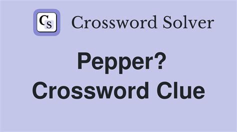 Crossword Clue. While searching our database we found 1 poss