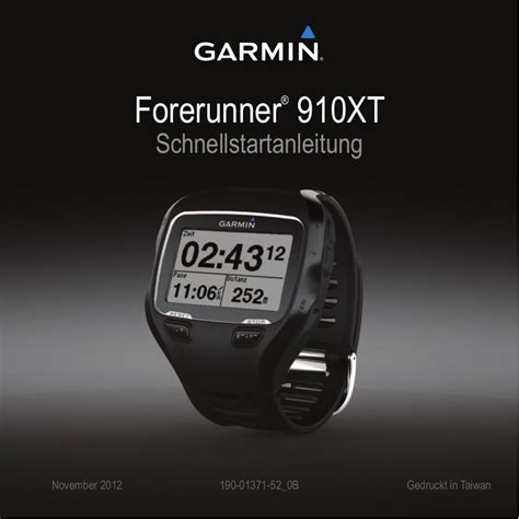 Read Garmin 910Xt Quick Start Guide 