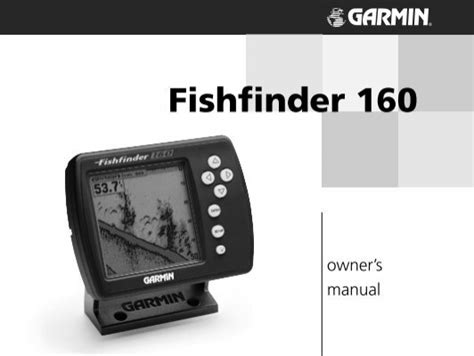Read Online Garmin Fishfinder 160 User Manual 