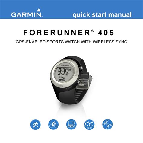 Read Garmin Forerunner 405 Quick Start Guide 
