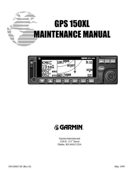 Read Garmin Gps 150Xl User Guide 