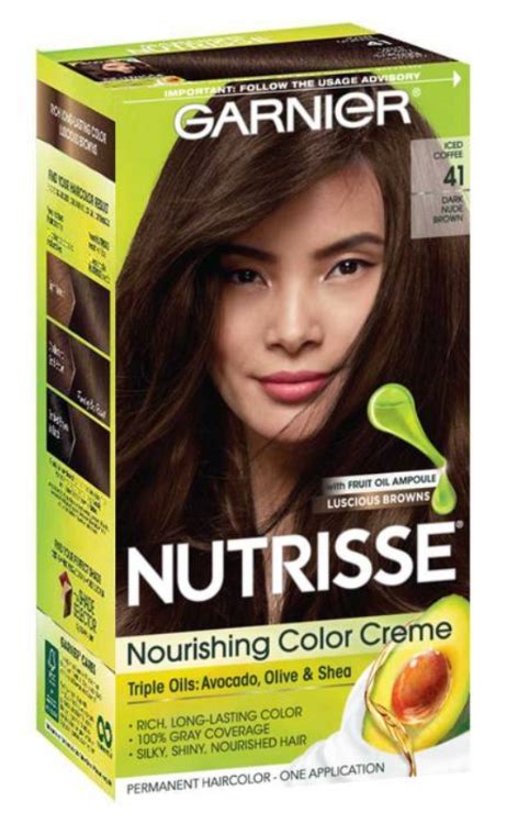 garnier dark nude brown