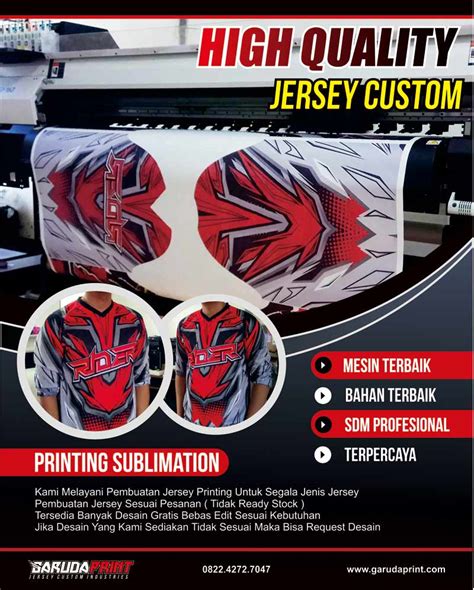 Garuda Print Jersey Printing Custom Jasa Pembuatan Kaos Jersey Futsal Printing Terbaik - Jersey Futsal Printing Terbaik