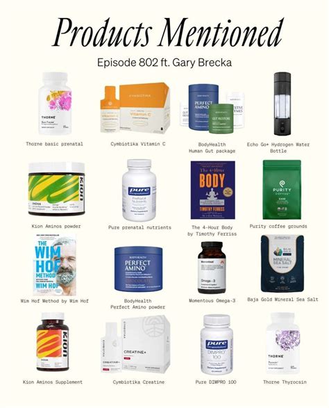 gary brecka supplements