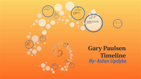 gary paulsen biographical timeline information