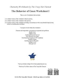 Gas Behavior Teaching Resources Tpt Gas Behavior Worksheet 6th Grade - Gas Behavior Worksheet 6th Grade