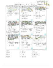 gas laws magic square answer key