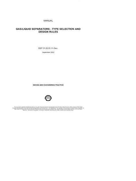 Gas Liquid Separators Type Selection And Design Rules