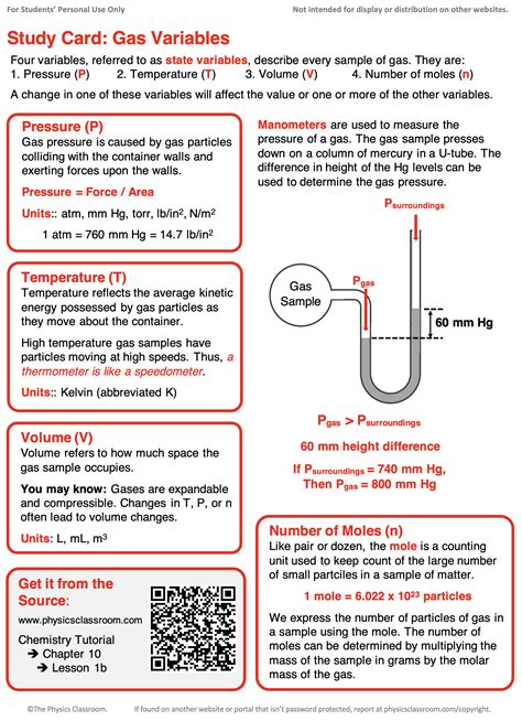 gas variables packet answers