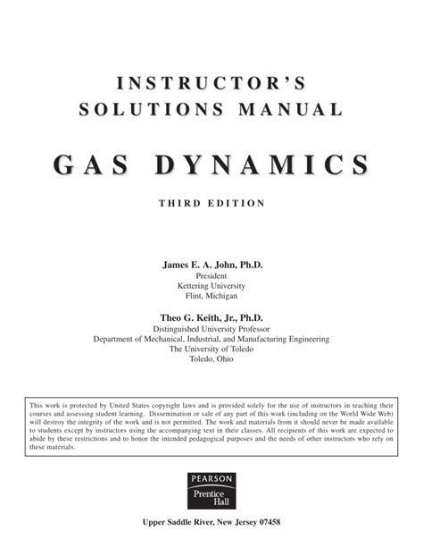 Read Online Gas Dynamics Solution Manual 